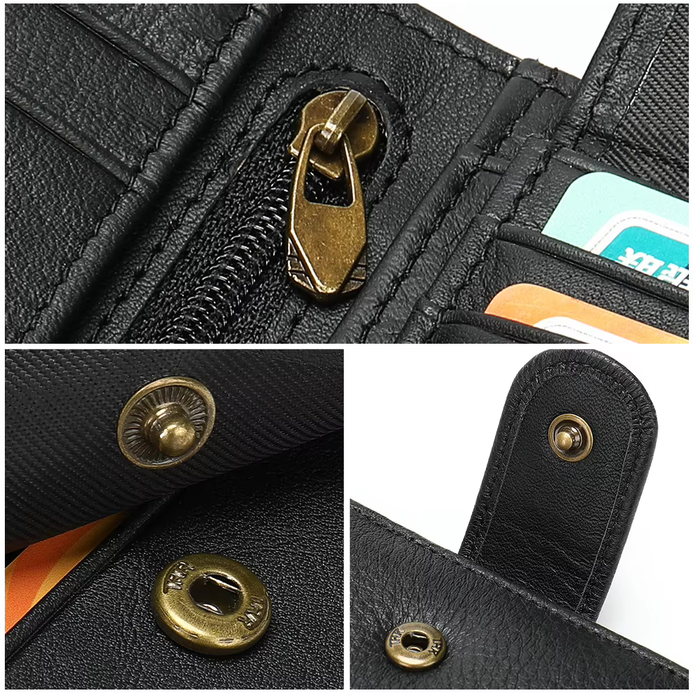 Nouveau portefeuille pour hommes porte - cartes haute qualité HASP