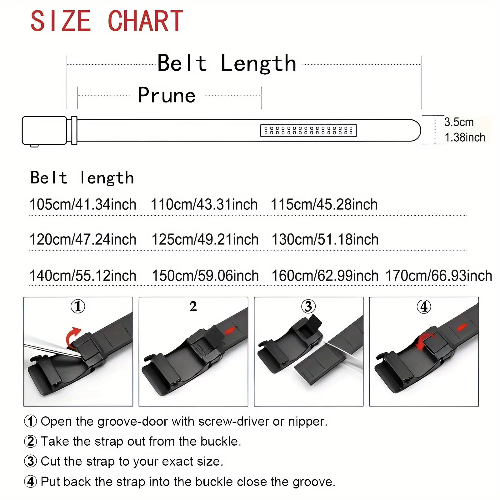 Ceinture pour hommes avec lettre de nom gravée personnalisée