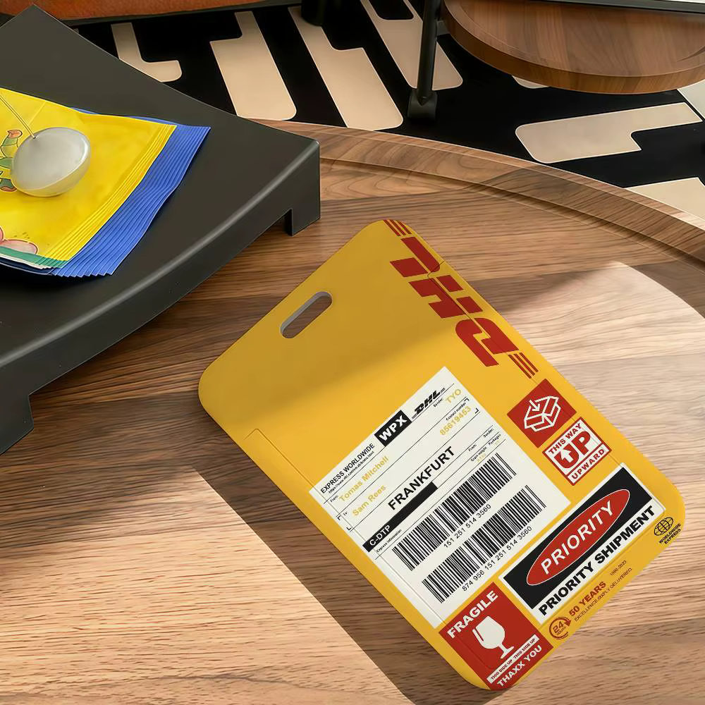 Porte-cartes tendance avec logo D-DHL-S pour étudiants