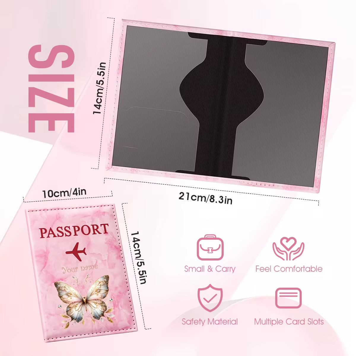 Porte-passeport personnalisé avec nom