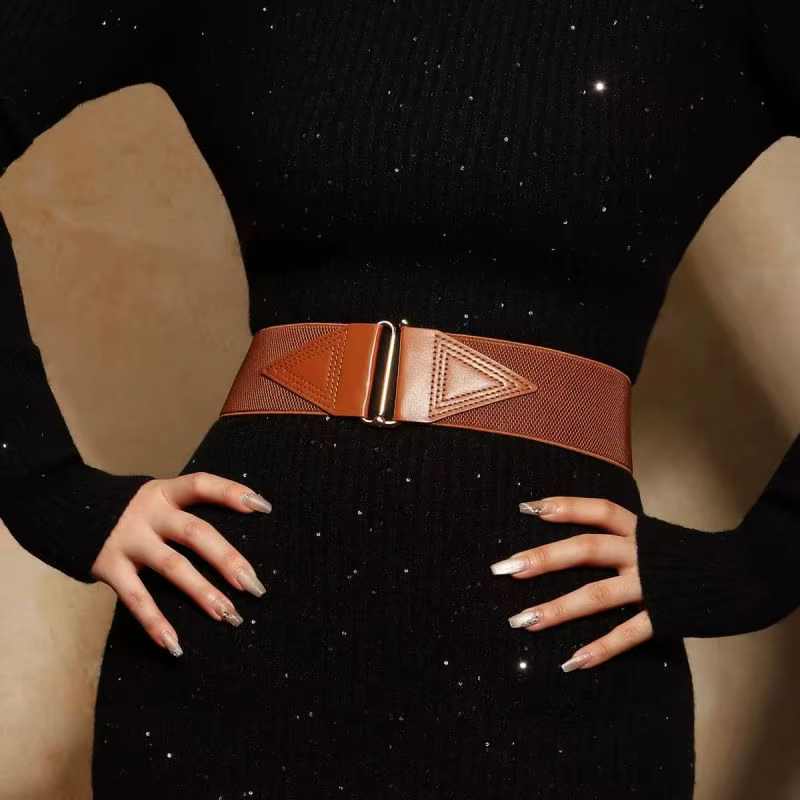 Ceinture avec ceinture élastique pour femmes