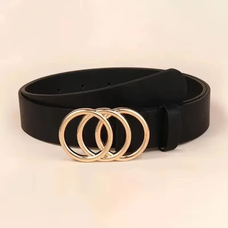Ceinture tendance en cuir PU pour femmes