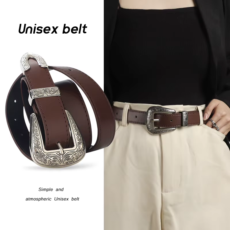 Une ceinture rétro polyvalente de style européen pour hommes et femmes