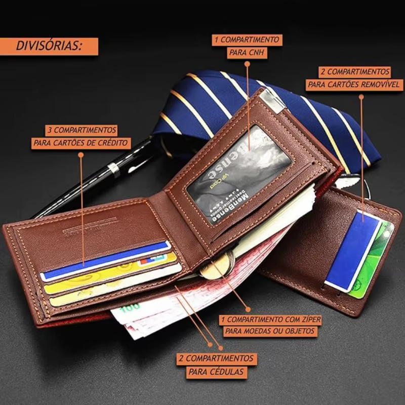 Portefeuille personnalisé pour homme