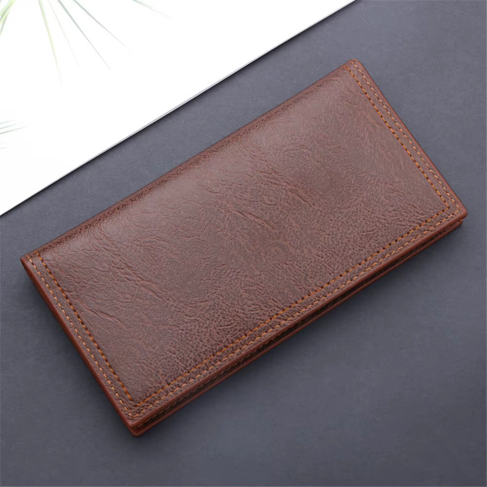 Portefeuilles longs en cuir PU pour hommes