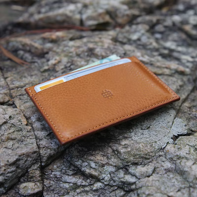 Porte-cartes en cuir pour hommes