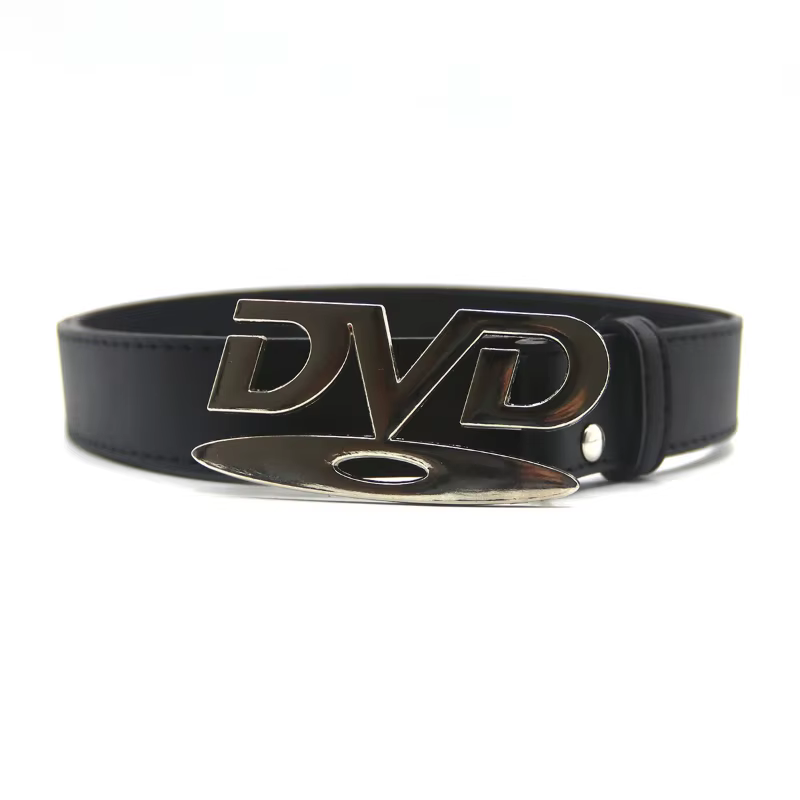 Ceinture unisexe à boucle DVD au design nostalgique