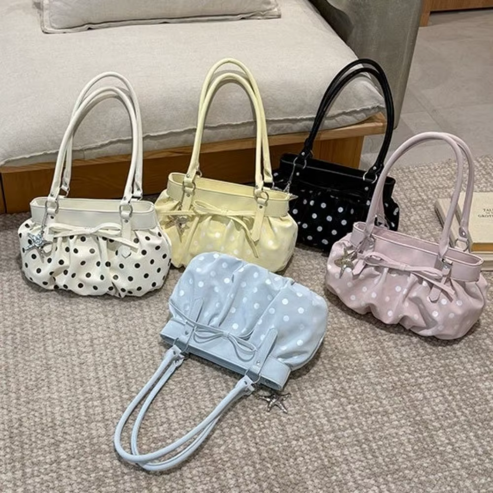 Sacs à bandoulière à pois exquis de haute qualité en cuir PU