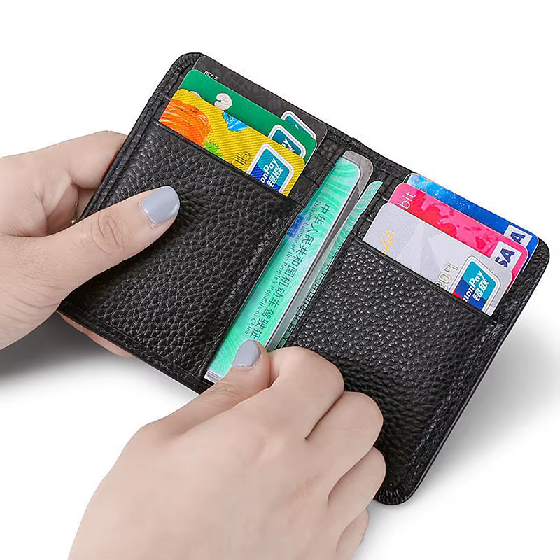 Porte-cartes de luxe en cuir pour hommes et femmes