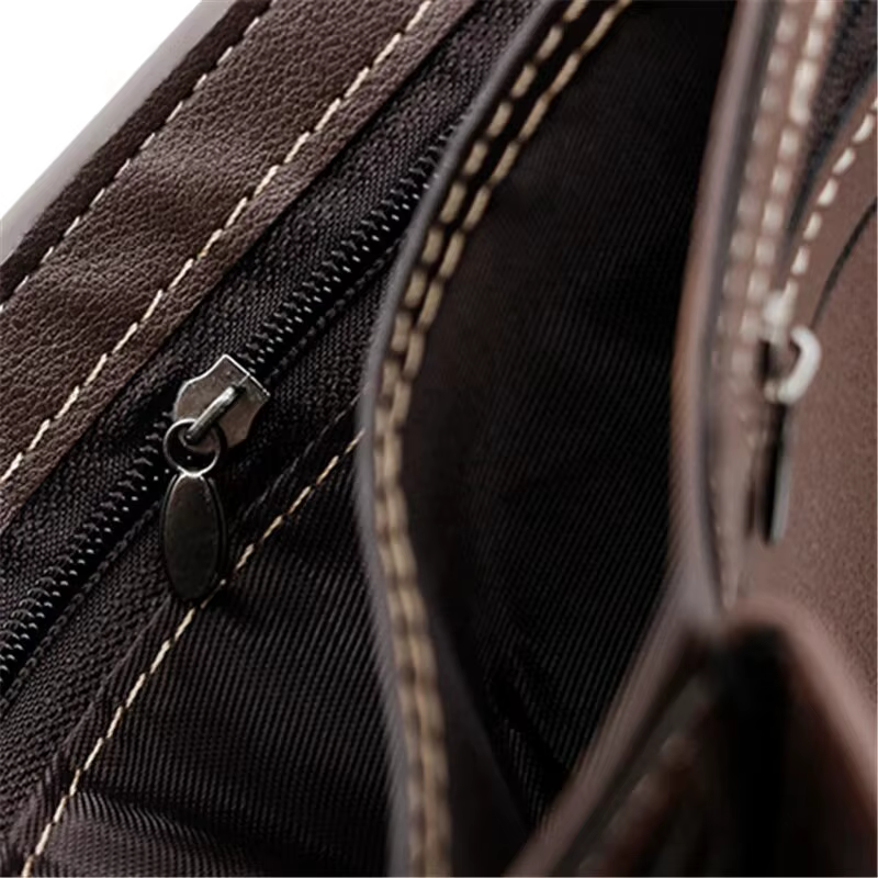 Portefeuille en cuir PU avec moraillon pour homme
