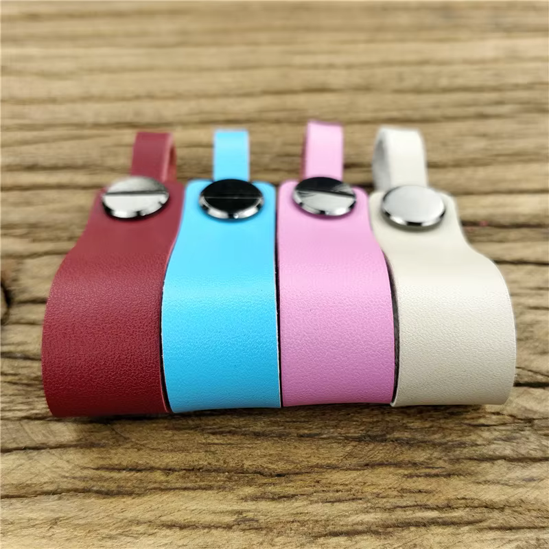 Porte-clés de voiture de luxe en cuir véritable