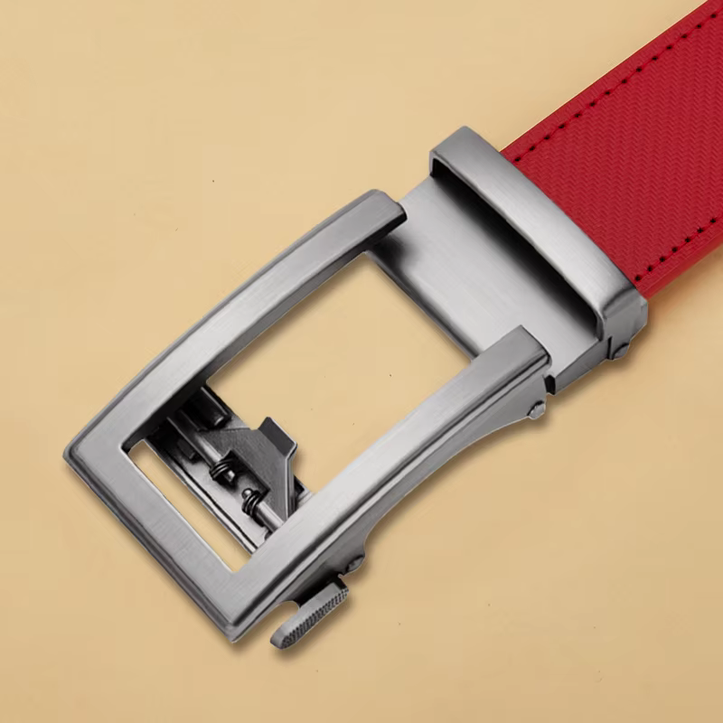 Ceinture automatique en cuir véritable pour hommes