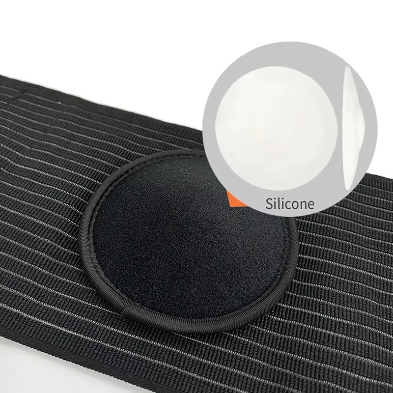 Ceinture de soutien pour hernie ombilicale pour hommes et femmes avec coussinet de compression en silicone amovible, attelle abdominale pour la récupération post-chirurgicale