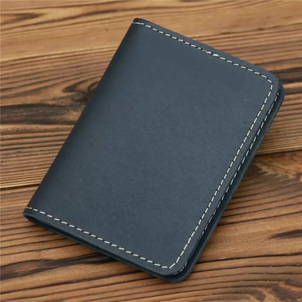 Porte-carte de crédit en cuir artisanal