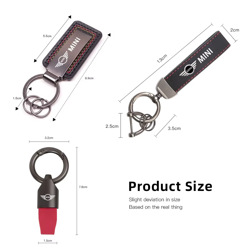 Porte-clés de luxe en daim