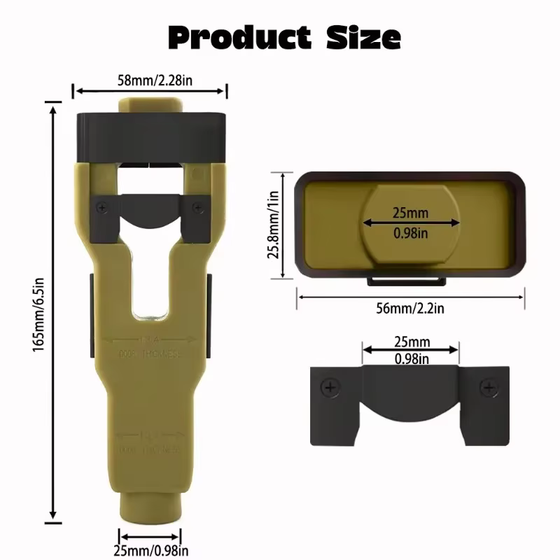 Kit d'installation d'outils pour mortaises de serrures de porte - Indispensable pour retirer et installer les serrures de porte avec facilité