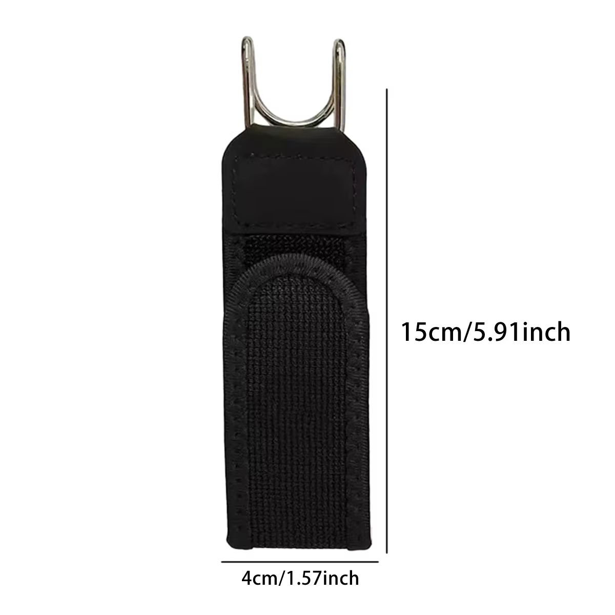 Ceinture élastique portable unisexe avec sangle réglable en velcro et boucle à crochet en métal
