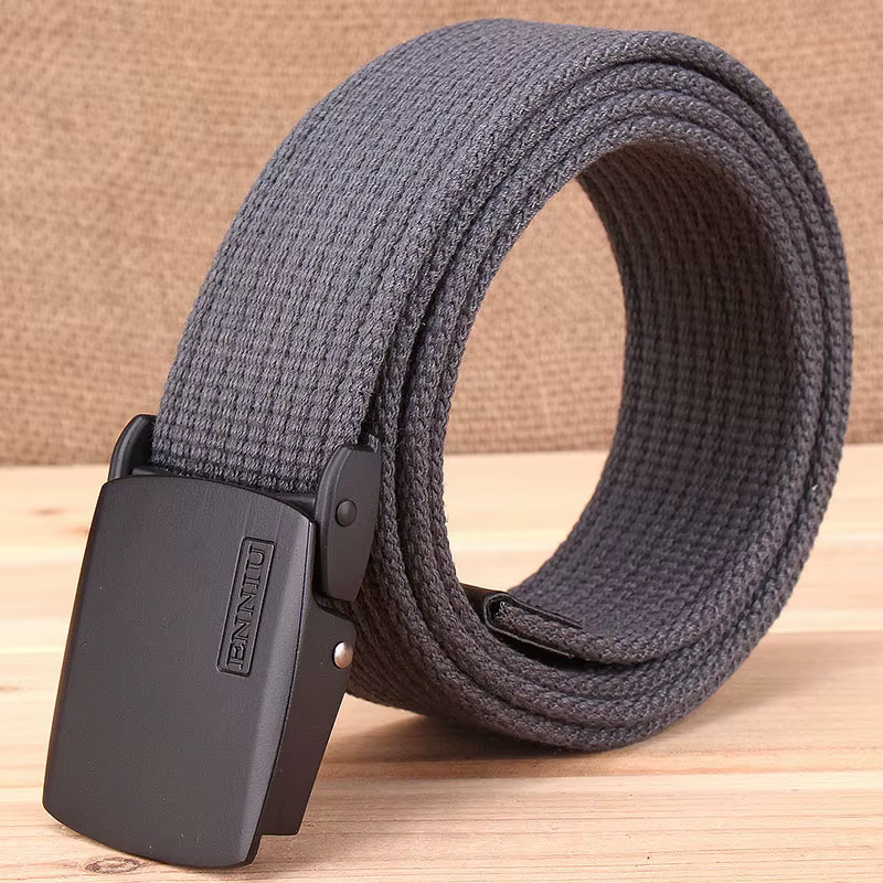 Ceinture en toile épaisse décontractée pour homme, style coréen, tendance, pour pantalon cargo