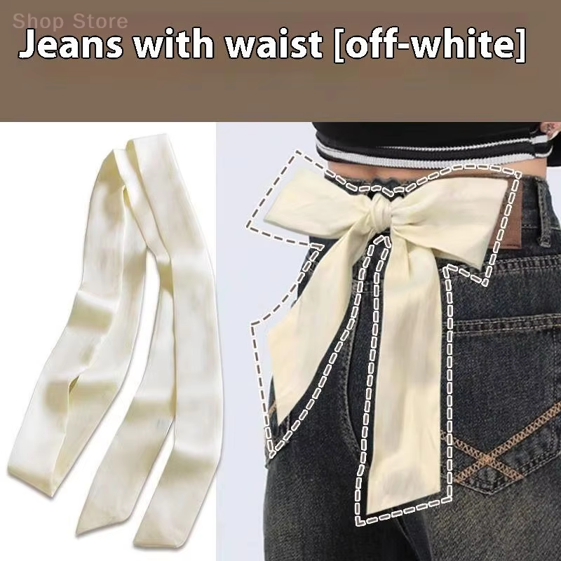 Ceinture élégante en ruban de couleur unie pour jupes et jeans ; Idéal pour les robes de mariage et de demoiselles d'honneur