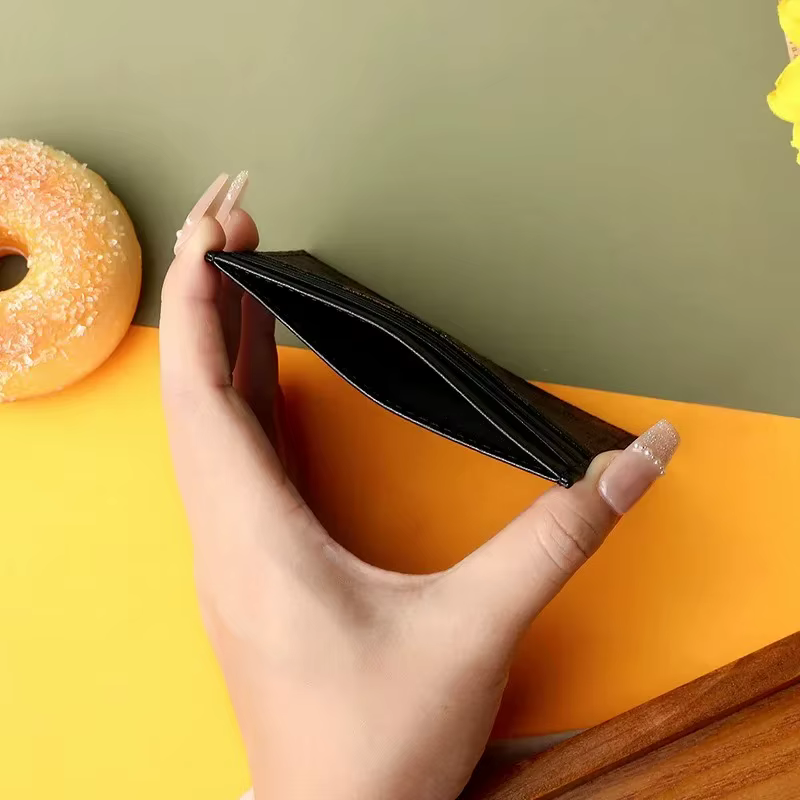 Porte-cartes en cuir PU de luxe