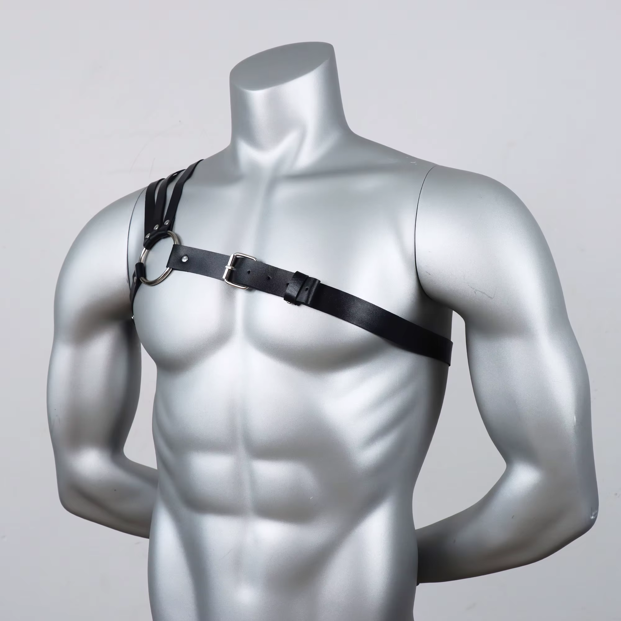 Ceinture punk pour homme - Accessoire de chemise formelle réglable
