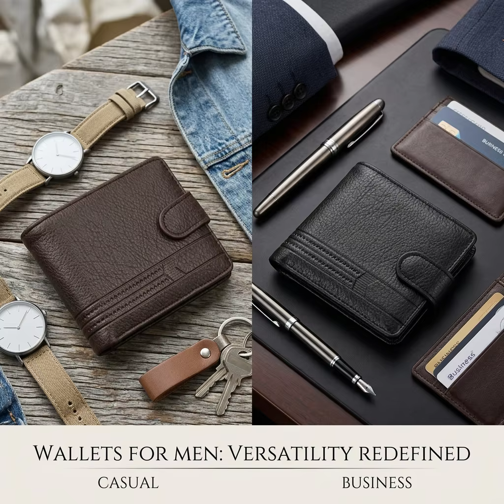 Portefeuille en cuir pour homme avec emplacements pour cartes de crédit/débit