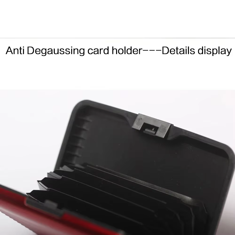 2025 RFID bloquant le portefeuille en métal femmes hommes d'affaires ID carte de crédit protecteur porte-carte de haute qualité étanche Anti-scan sac à main