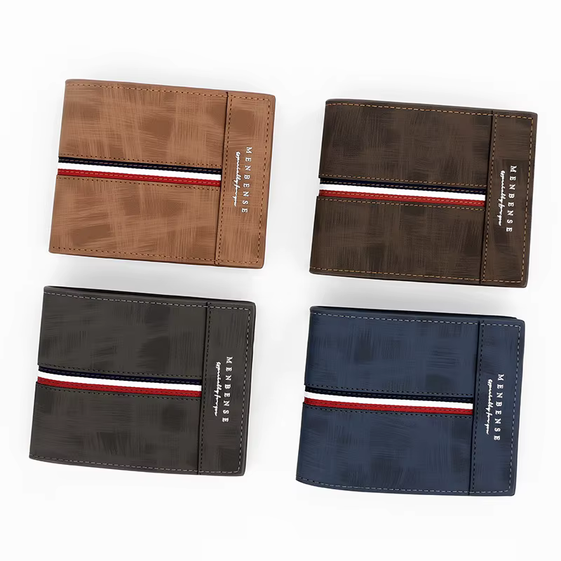 Portefeuille court mince de luxe pour hommes
