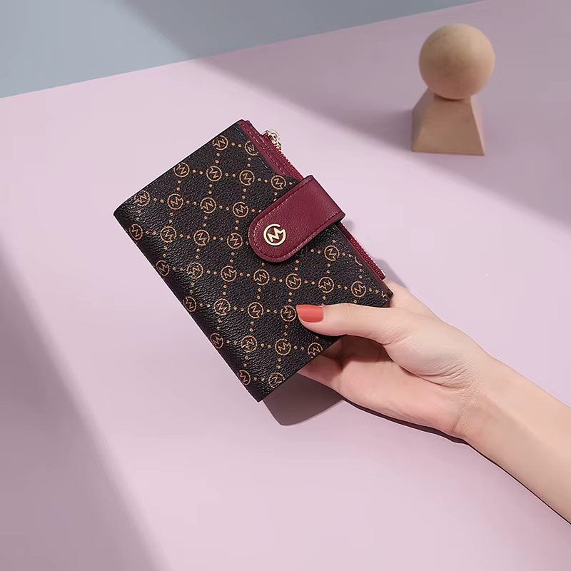 GOLF Portefeuilles en cuir pour femmes, petit sac à main pour dames, porte-cartes de crédit, carte photo bancaire d'identité, pince à billets, portefeuille court en cuir