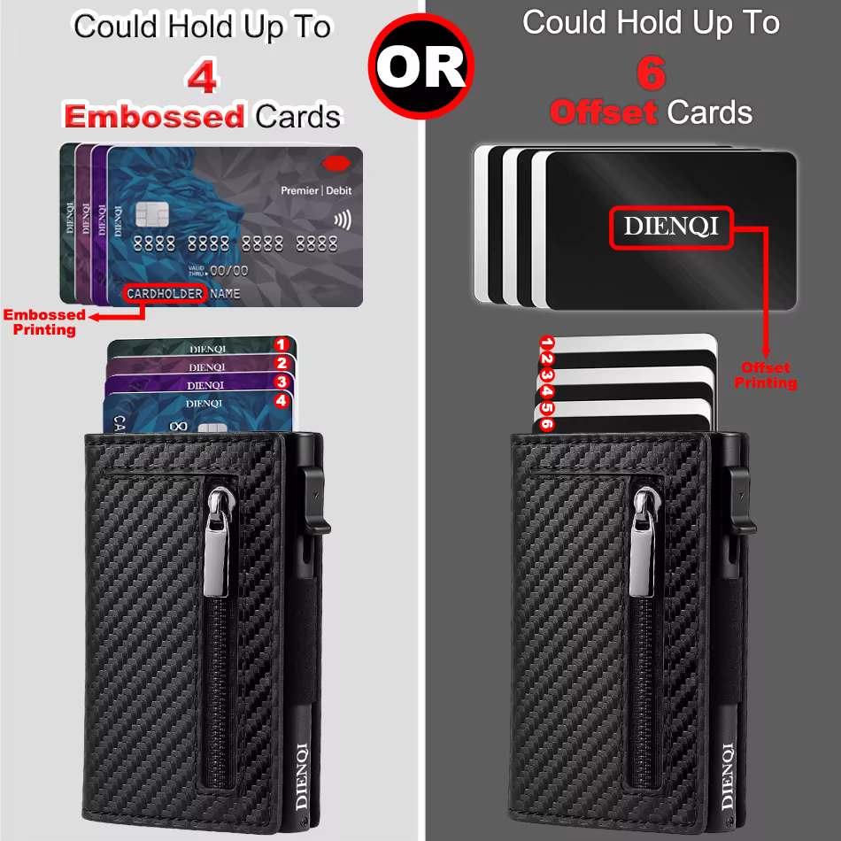 Fibre de carbone Rfid porte-carte de crédit hommes portefeuille sac d'argent marque de luxe minimaliste mince mince portefeuille noir pochette sac à main mâle