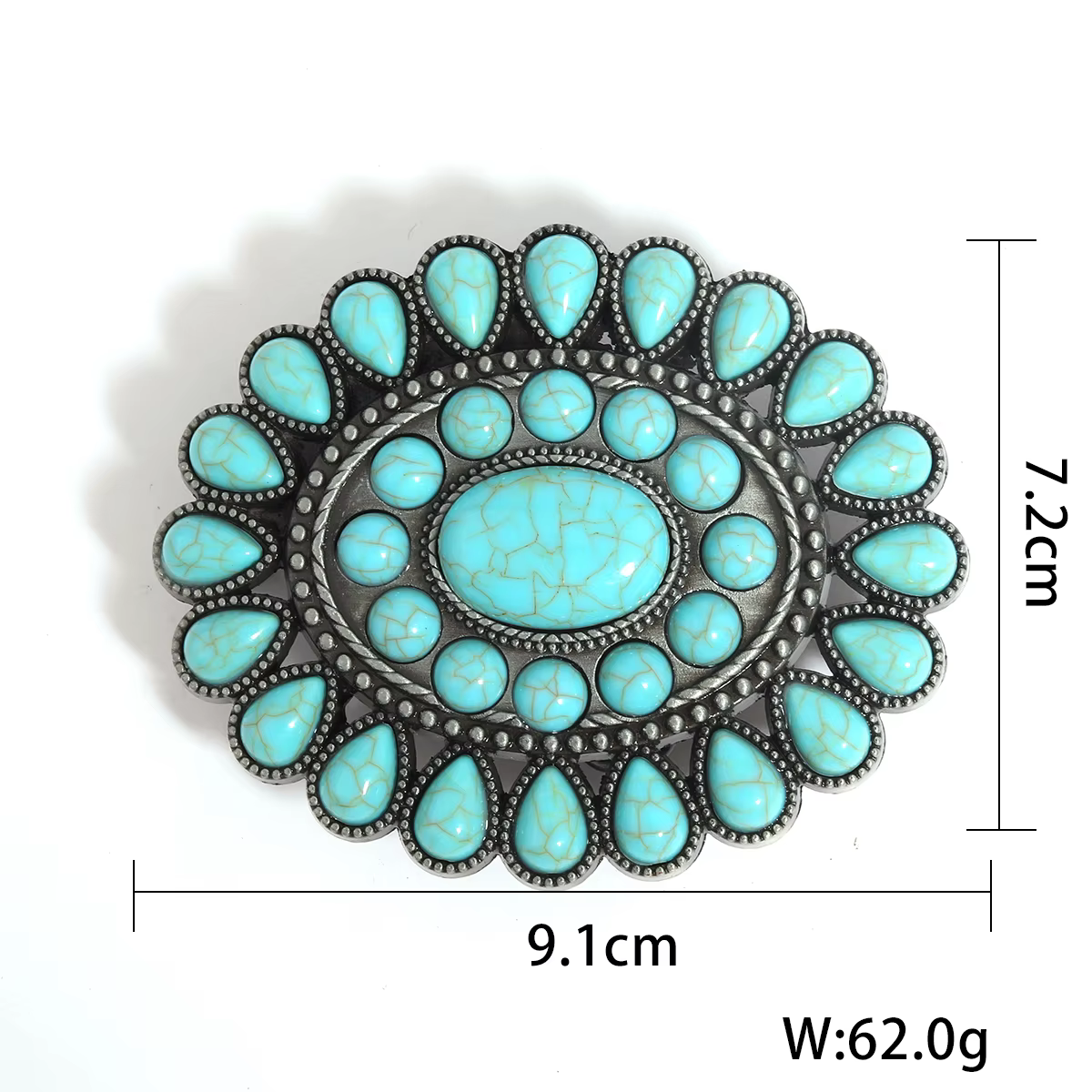 Ceinture bohème turquoise