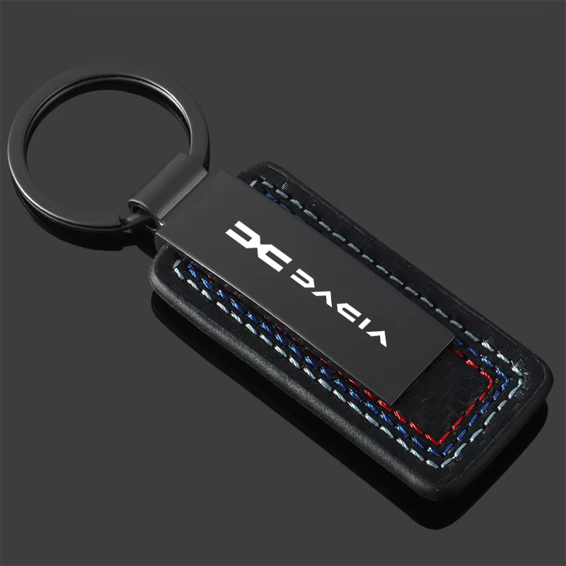 Alliage cuir mode cadeau voiture porte-clés