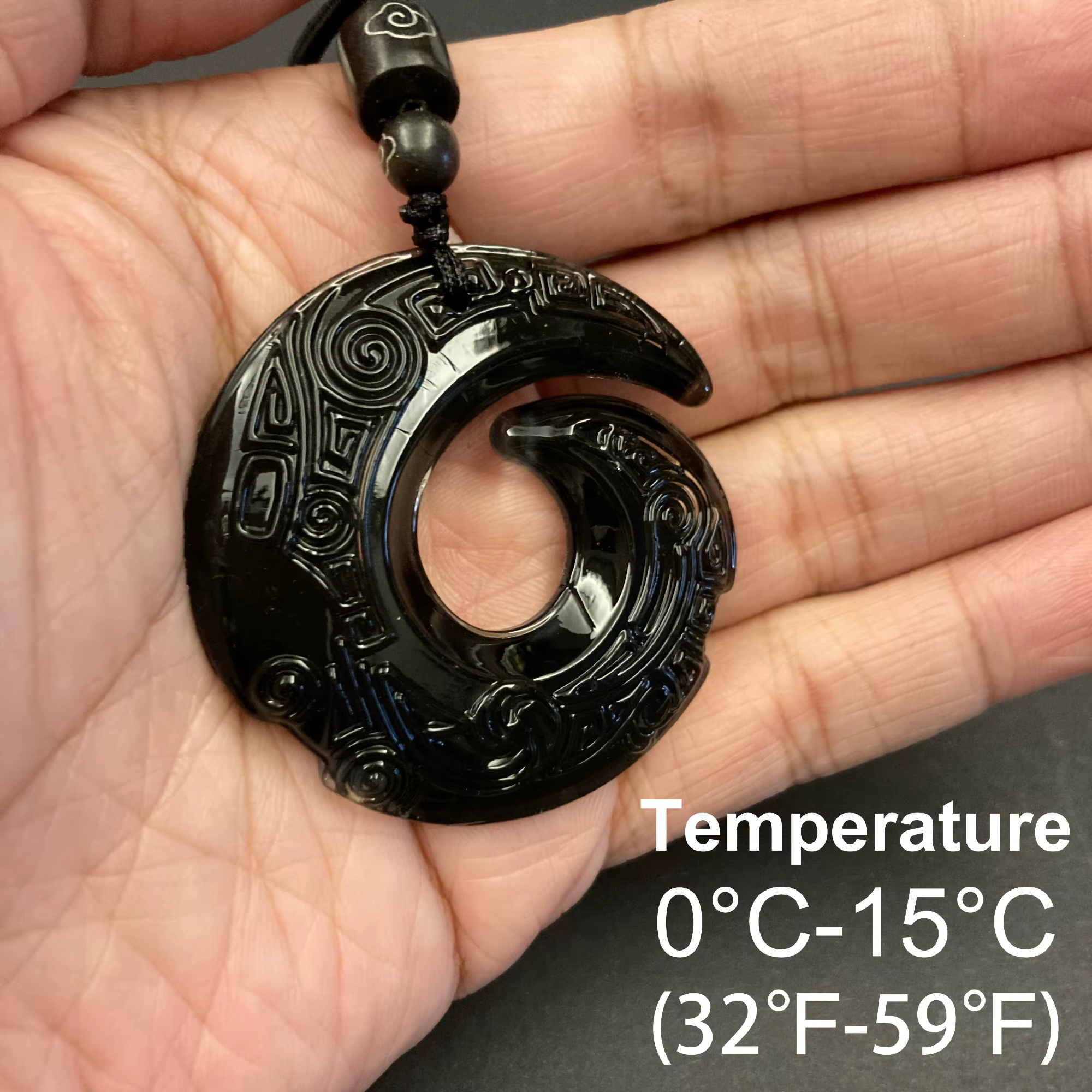 Pendentif thermochromique Super Cool, collier porte-bonheur mystérieux, porte-bonheur, génial, changement de couleur, cadeau spécial tendance