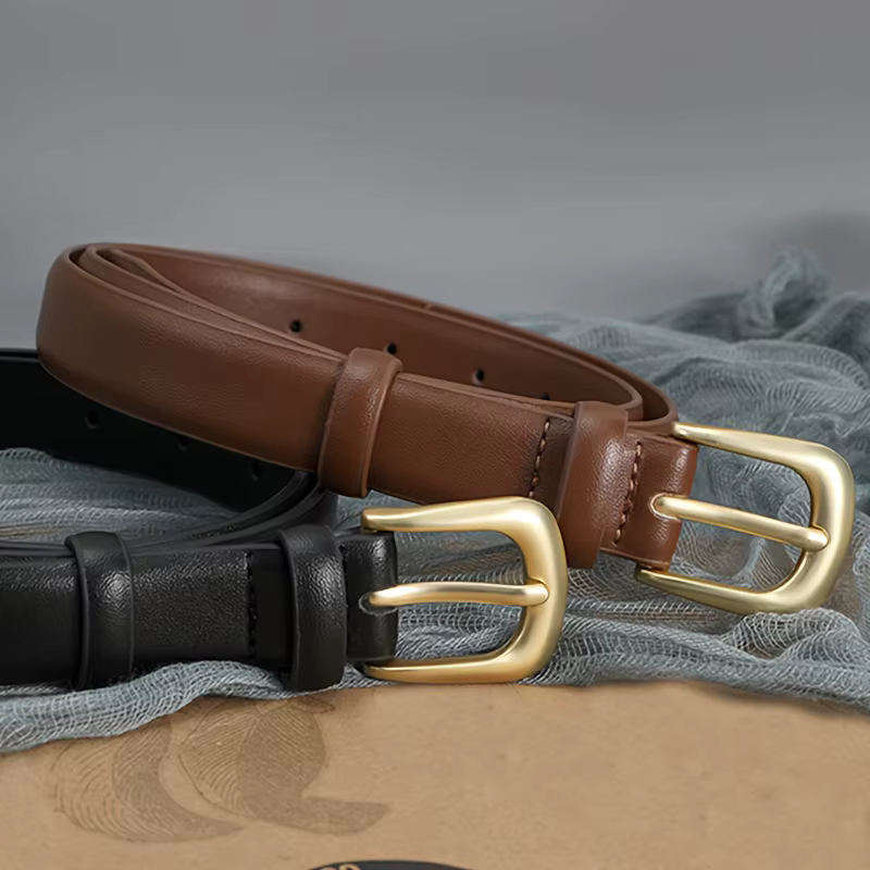 Ceinture simple décorative noire pour femmes