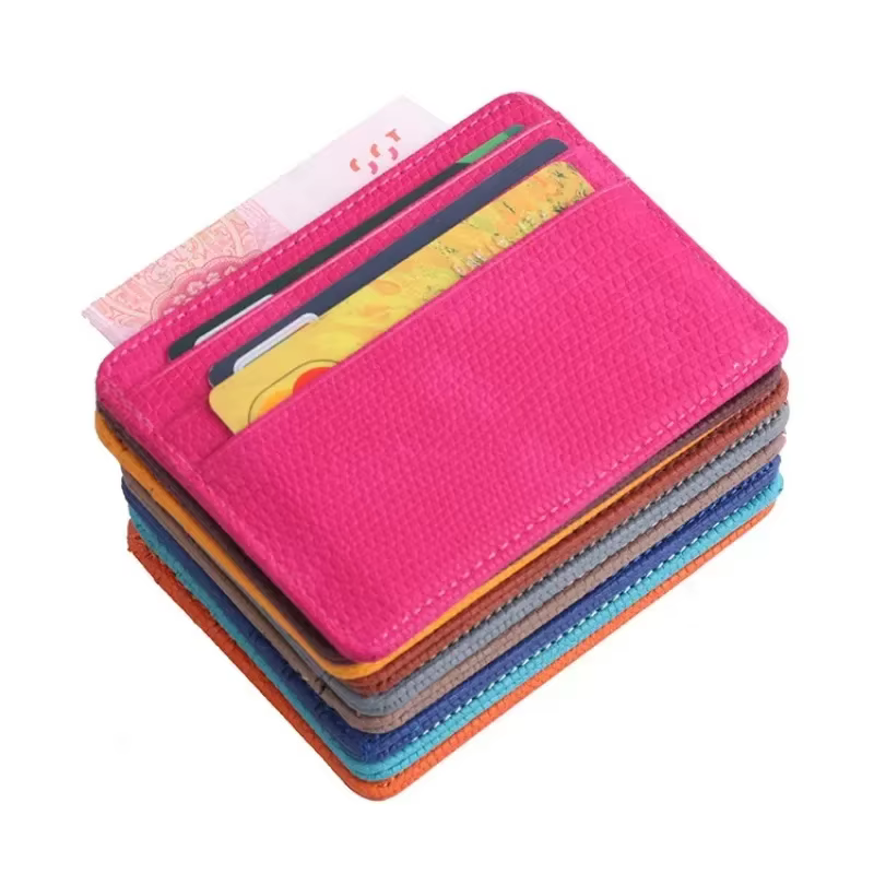 Portefeuille de cartes Portable à motif Double face