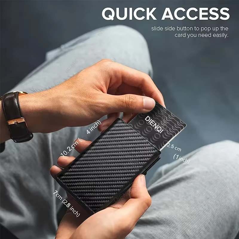 Portefeuille Rfid porte-carte de crédit de luxe