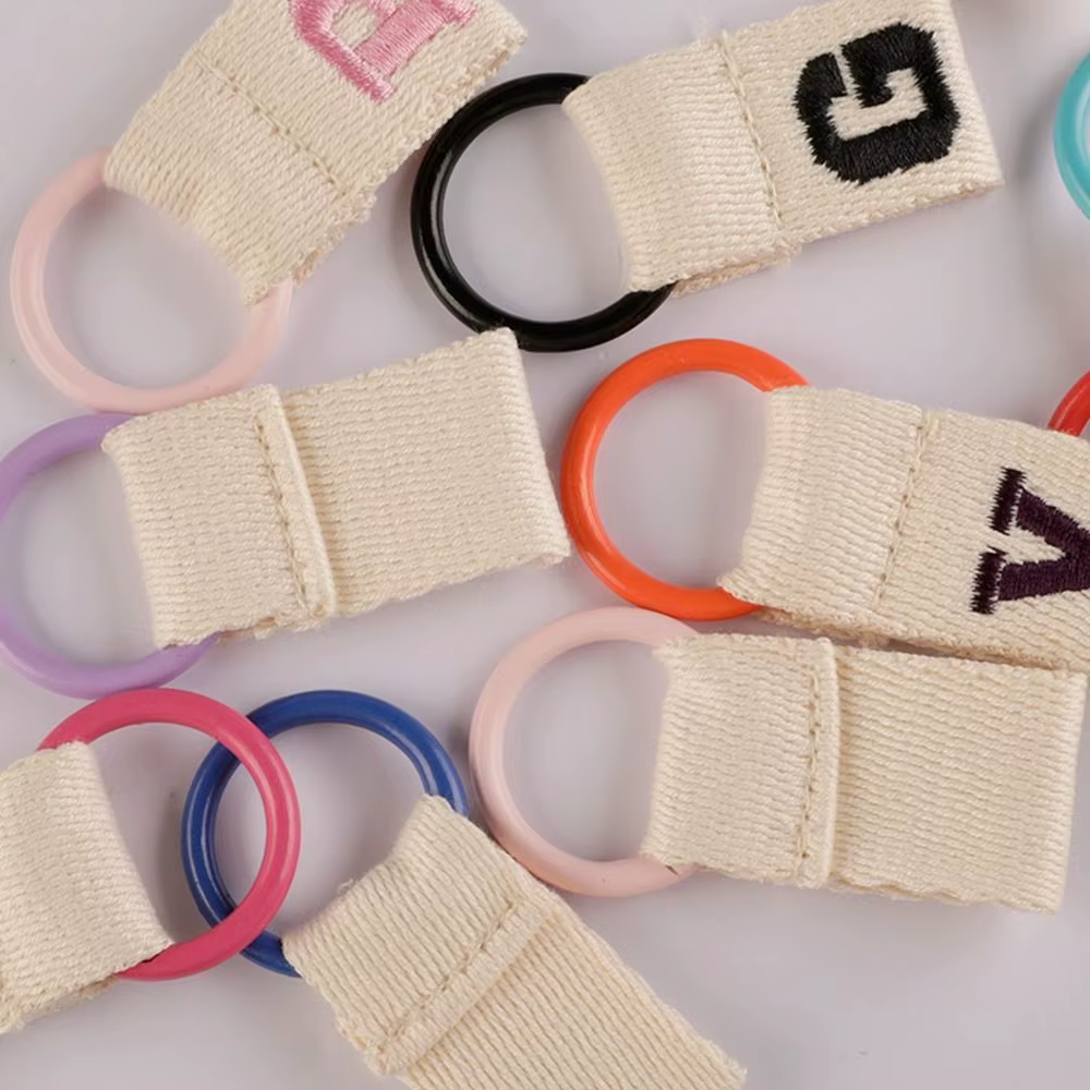 Organisateur de clés 26 lettres porte-clés broderie