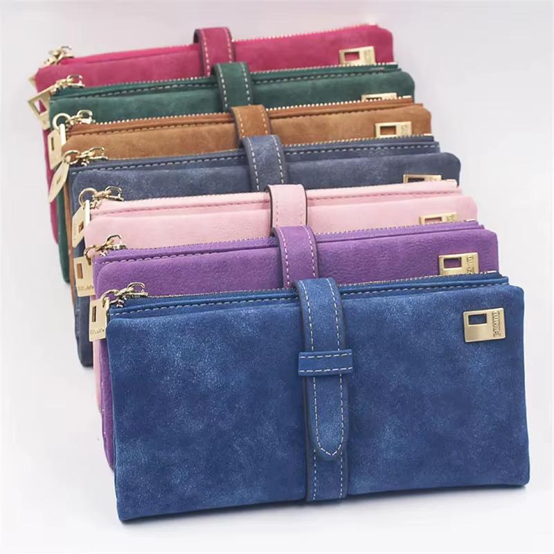 Nouveau Portefeuille Long de Luxe pour Femme