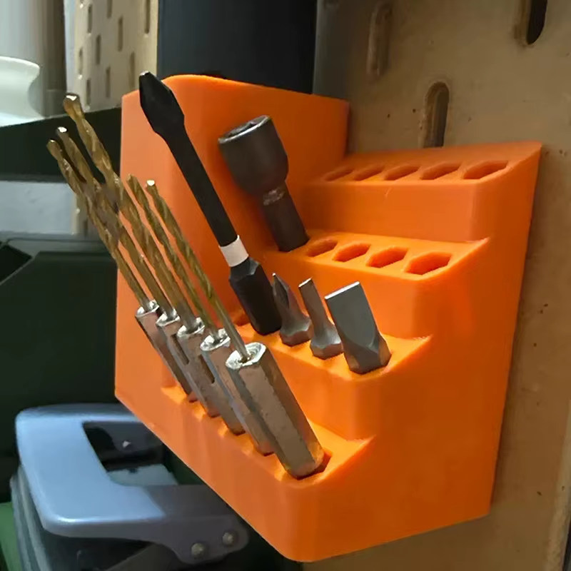 Nouveau support de rangement pour embouts de perceuse (20/50 trous), organisateur de têtes de tournevis, support de rangement pour tournevis, organisateur de têtes hexagonales pour panneau perforé
