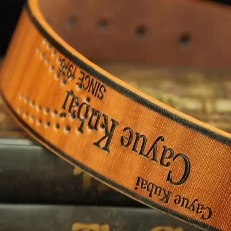 Ceinture de luxe en cuir PU pour hommes