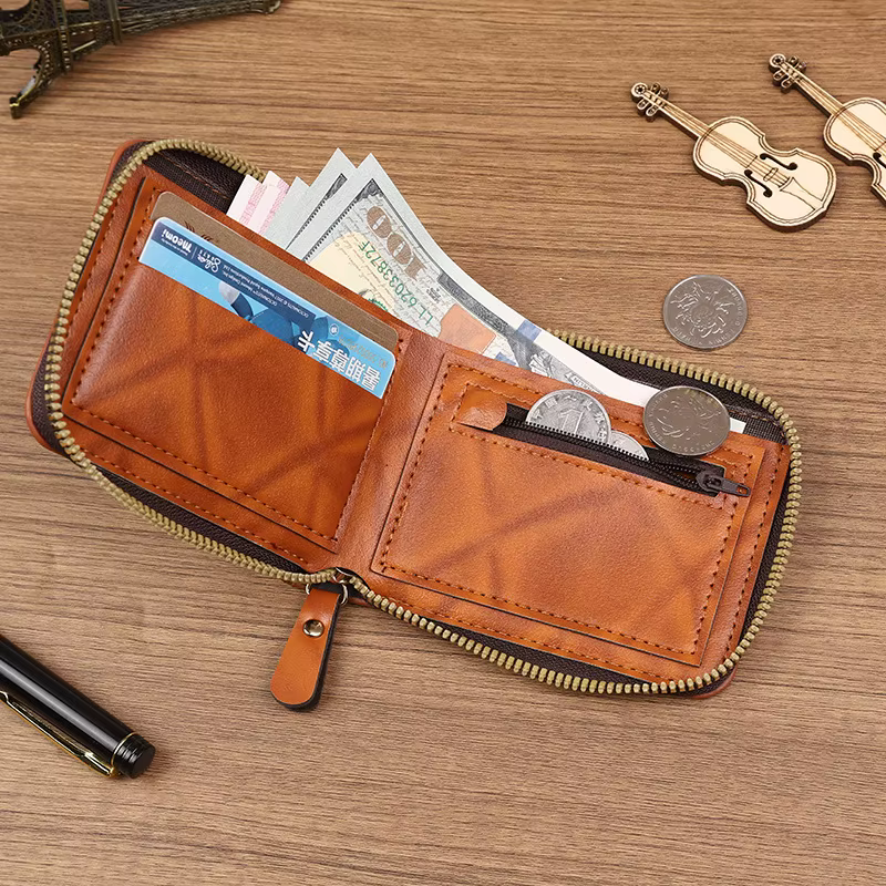 Portefeuille en cuir pour hommes