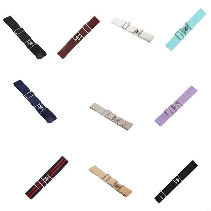 Ceinture élastique élastique Y3ne avec boucle requin ceinture d'équitation pour hommes femmes unisexes