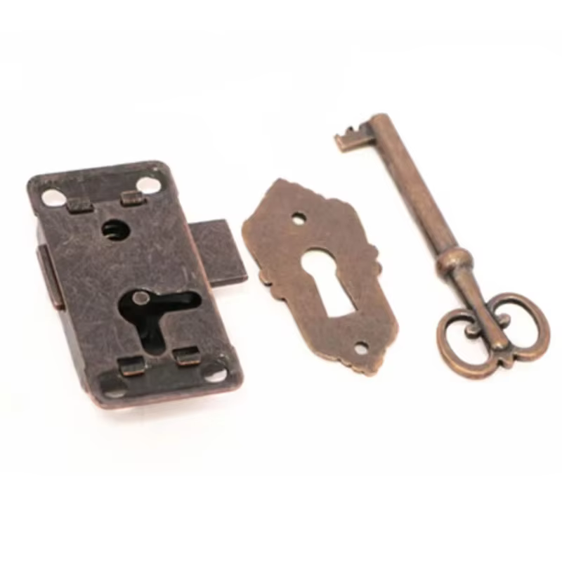 Serrure de porte Antique, tiroir, boîte à bijoux, armoire, armoire, ensemble de serrures de porte, armoire, armoire, serrure de porte + meubles clés
