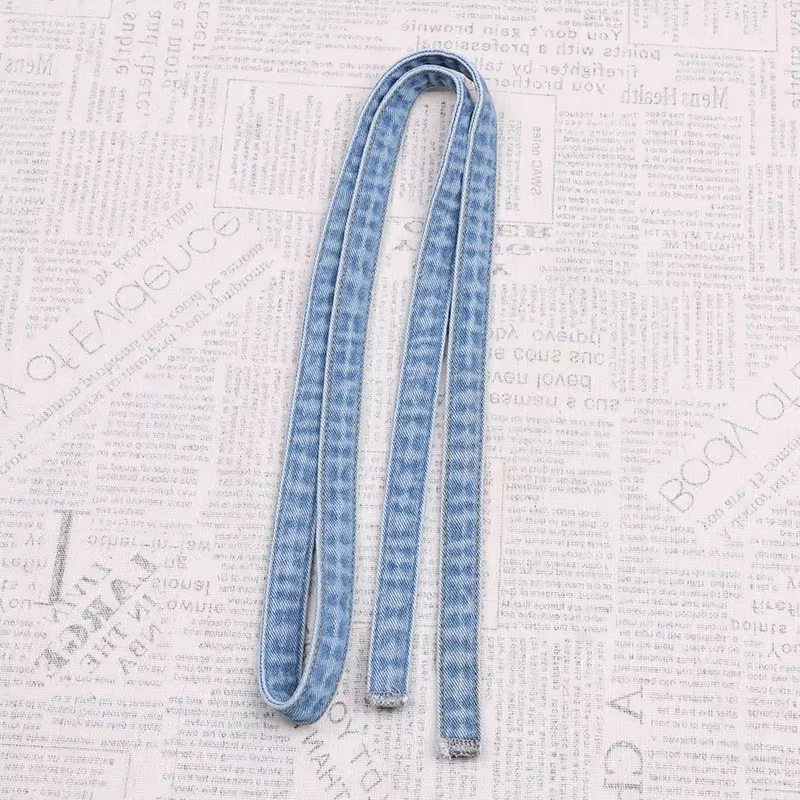 Ceinture en jean délavé bleu pour jeans et salopette avec sangle à boucle