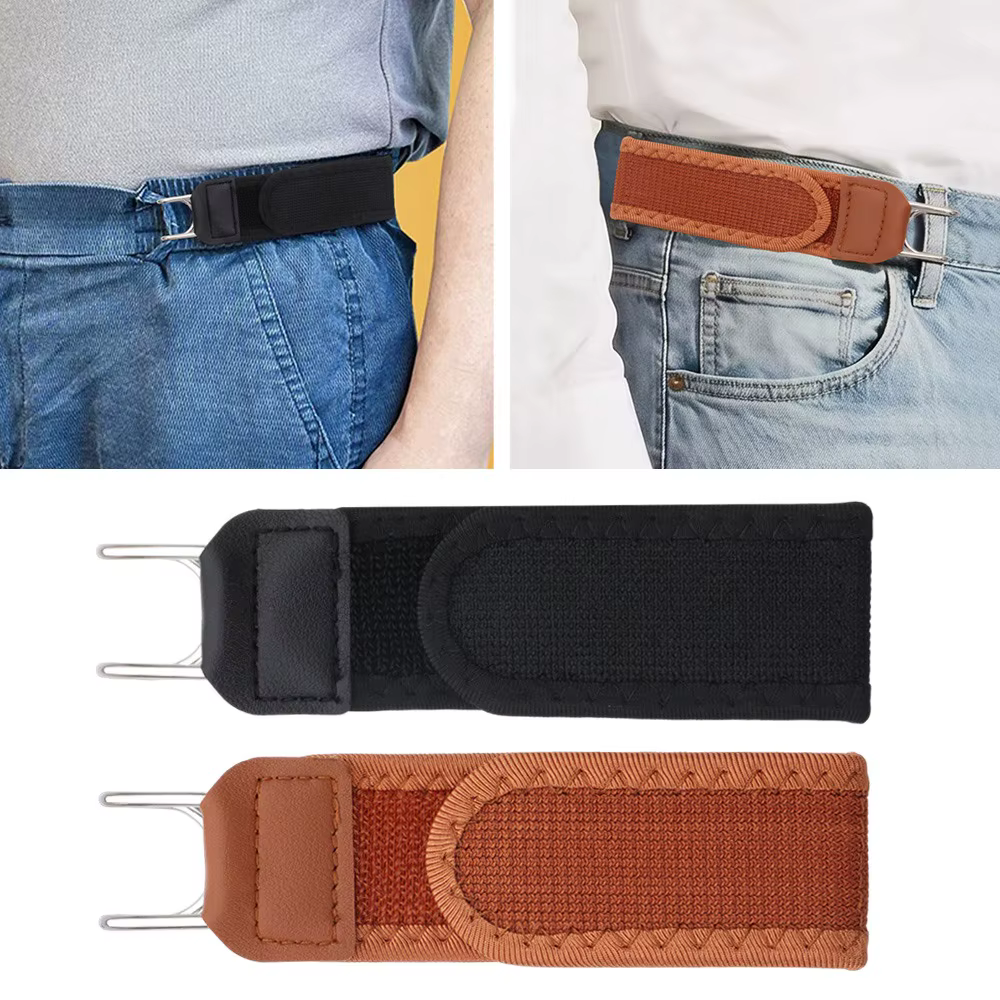 Nouveau Crochet de ceinture sans boucle unisexe