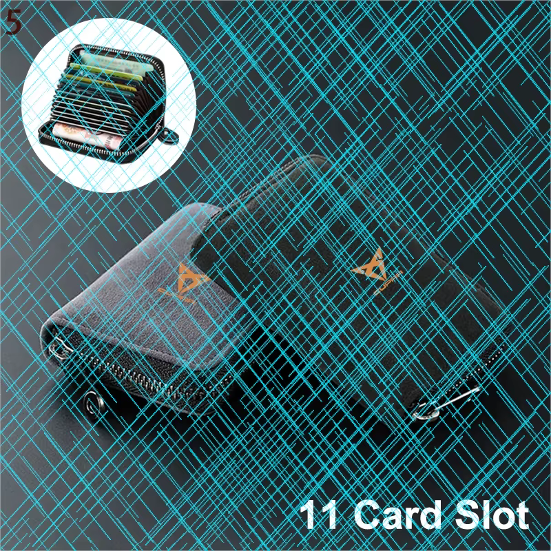 Portefeuille pour femme et homme avec 11 emplacements pour cartes