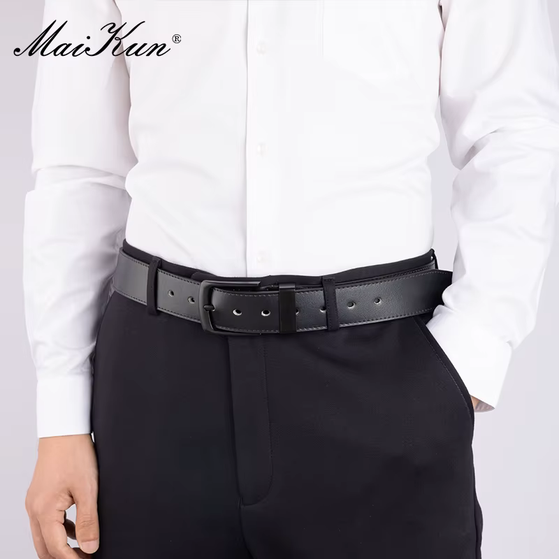 Maikun hommes tenue décontractée ceinture alliage boucle ardillon