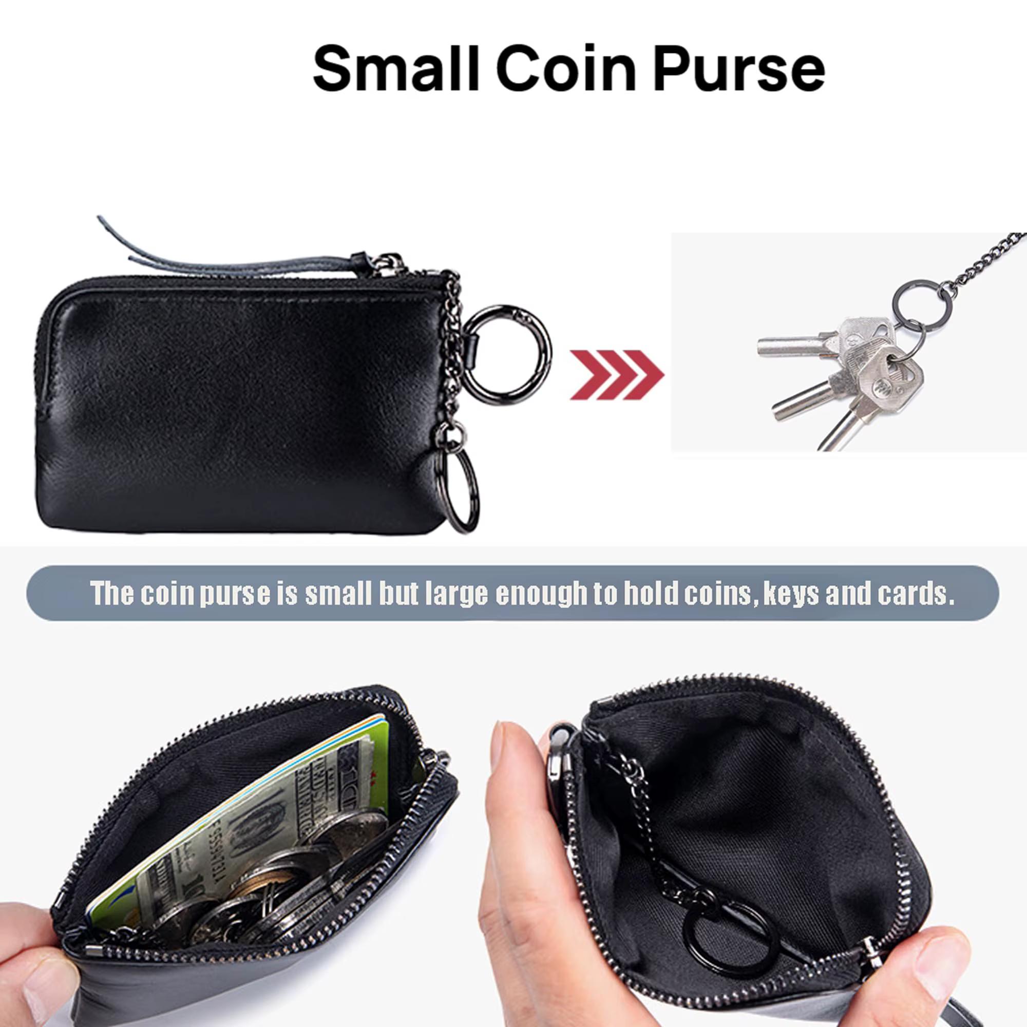 Petite bourse à monnaie pour femme
