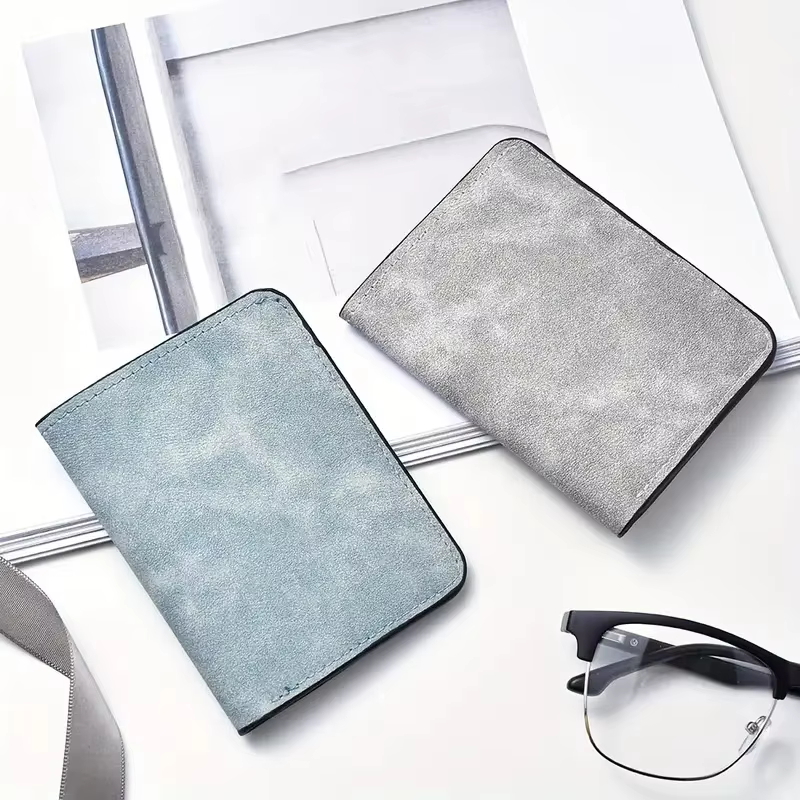 Portefeuille slim pour homme avec plusieurs fentes pour cartes et porte-carte d'identité