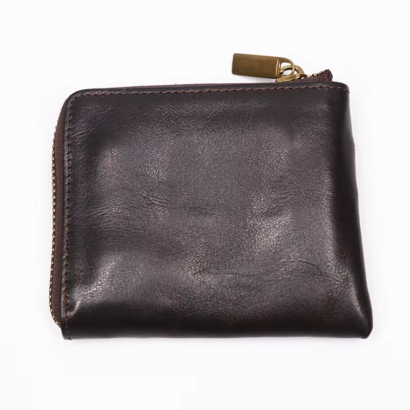 Portefeuille Vintage en cuir véritable pour hommes